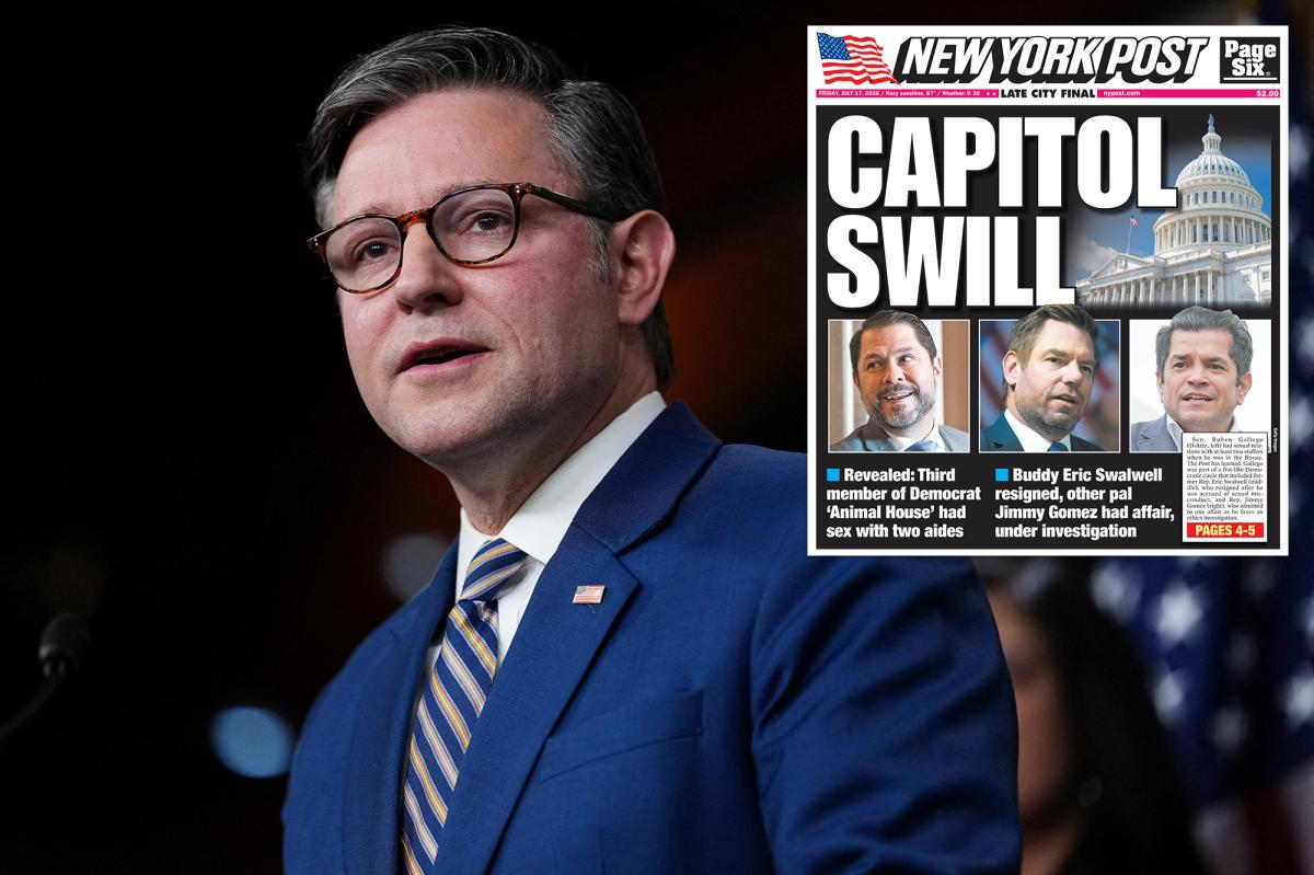 Johnson backs ‘easy’ ban on lawmakers having sex with staffers after explosive Post report on Swalwell’s pal