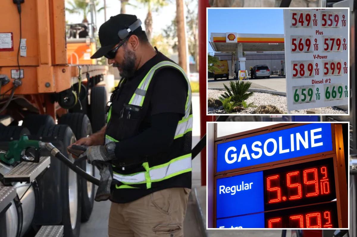 US gas price average jumps to  a gallon as US and Iran intensify attacks