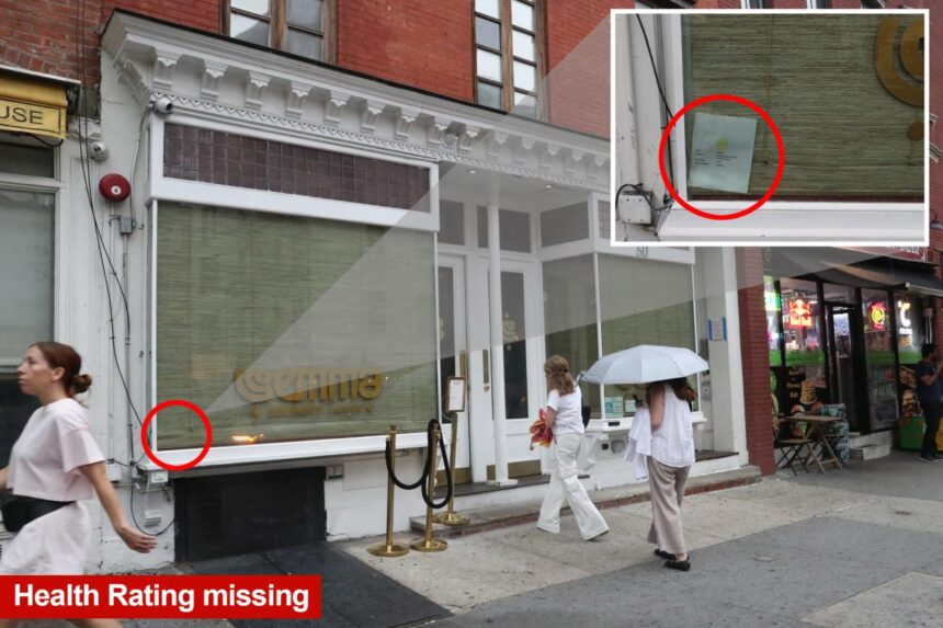 Exclusive | Buzzy NYC Michelin-starred eatery hid ‘B’ health rating – issued over food temp, contamination concerns