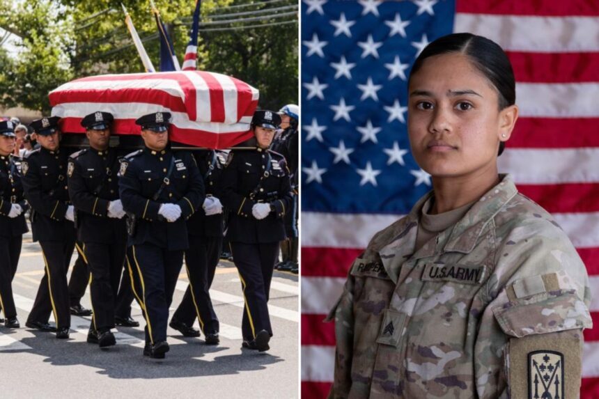 ‘Very loved’ Army hero Rampersad, who was killed in Iranian attack, laid to rest in front of hundreds of sobbing mourners in Queens