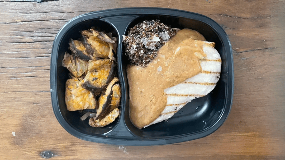 bistromd chicken and eggplant meal