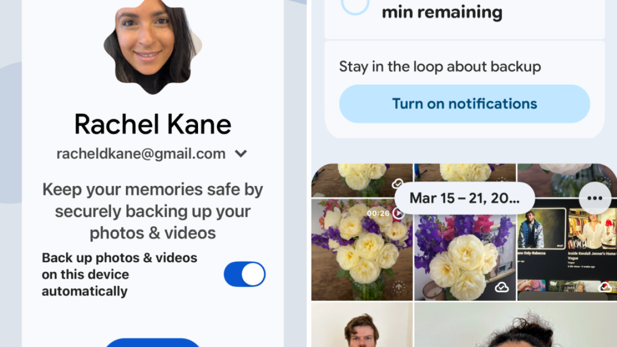 A screenshot of the Google photos app