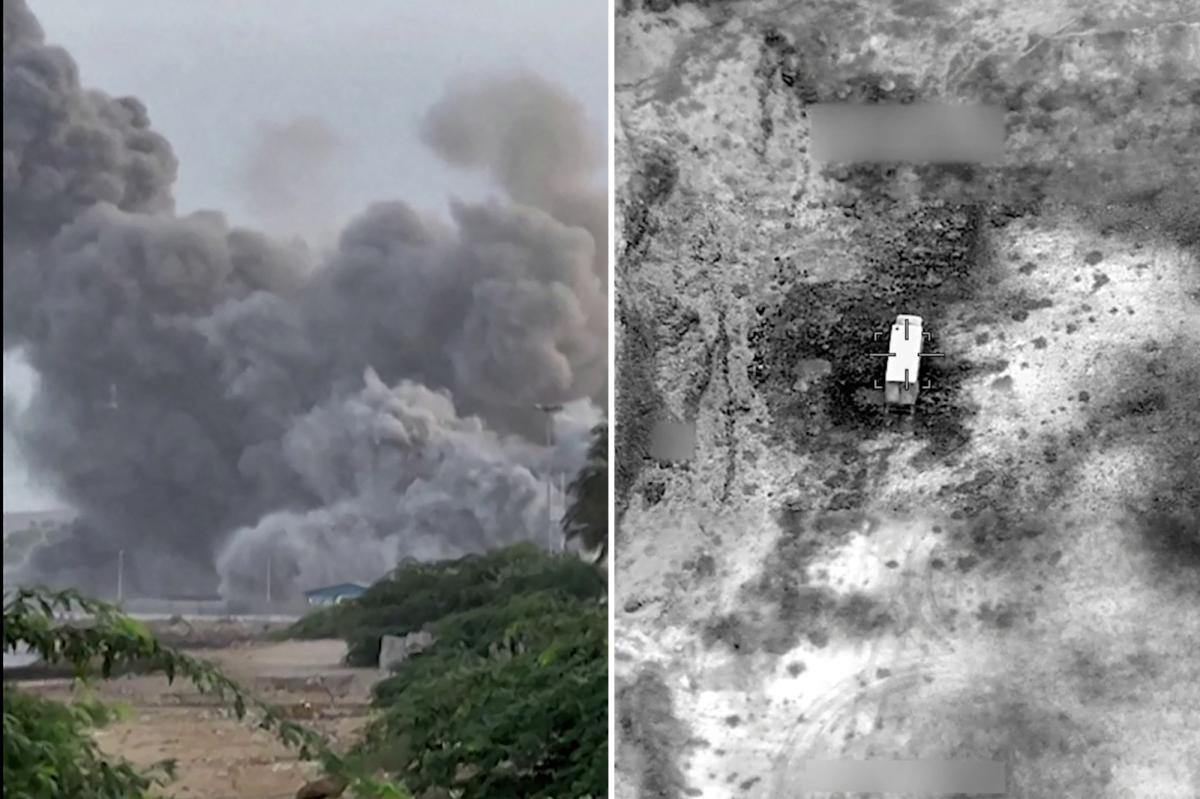 US strikes northern Iran, hitting a ship accused of trying to break blockade on Islamic Republic