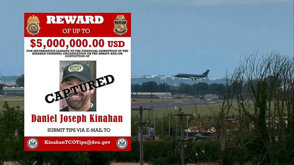 Plane carrying suspected crime boss Daniel Kinahan arrives in Dublin