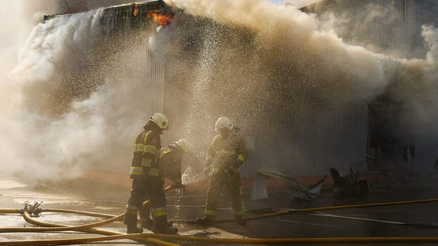 Hundreds evacuated in Bucha after Russian strike on warehouse