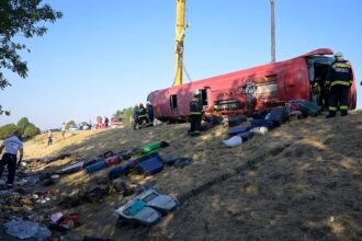 At least 12 people killed in Polish tourist bus crash in Hungary