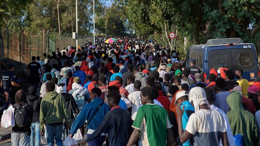 Spanish authorities relocate migrants in Ceuta to temporary shelters