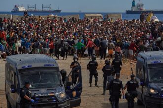 Ceuta residents try to block Red Cross aid month after migrant influx