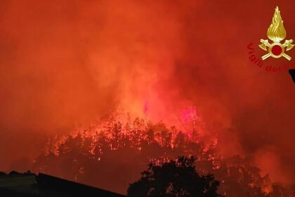 Major wildfire in hills above Lake Garda: at least 200 residents and tourists evacuated