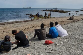 Misleading images spread online around Ceuta crossings