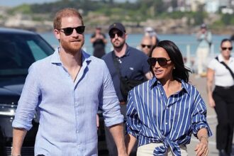 Prince Harry, Meghan, and their children arrive back in the UK