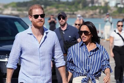 Prince Harry, Meghan, and their children arrive back in the UK