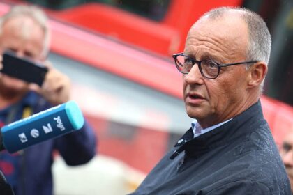 Merz visits Hürtgen Forest fire site, met with boos and whistles