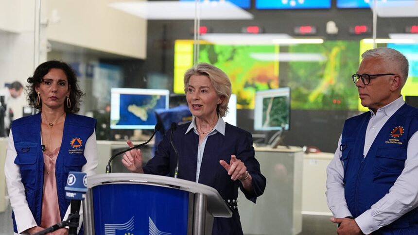 Von der Leyen warns of worsening disaster risks, touts preparedness