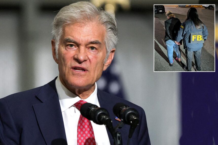 Dr. Oz points to powerful California unions as ‘biggest beneficiaries’ in Medicaid fraud scheme