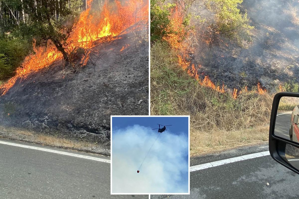 MP18 Fire forces evacuation warnings, Highway 96 closure near Hoopa