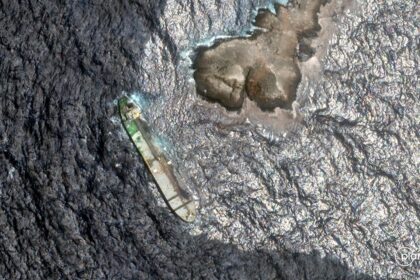 Satellite images show evidence of oil leak spreading from sanctioned vessel near Oman