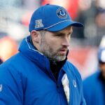Colts coach gets wiped out on sideline during preseason game in painful scene
