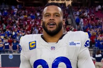 Coach Sean McVay on Aaron Donald return to the Los Angeles Rams: ‘We are not at that point quite yet’
