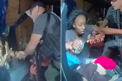 Two missing children rescued from trailer as police arrest babysitter on kidnapping charges