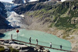 Melting Swiss glacier reveals remains of two Belgian mountaineers missing since 1992