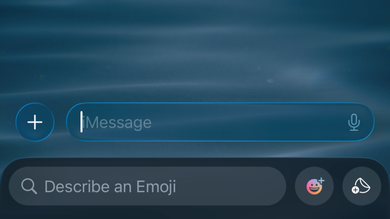The emoji keyboard open to the custom emoji and stickers menu.