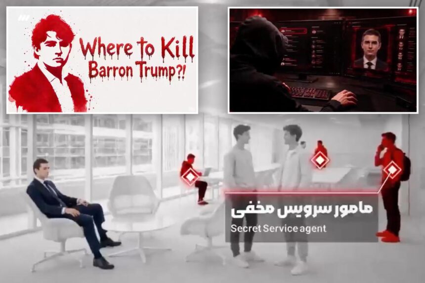 Iran broadcasts sickening video claiming Barron Trump is ‘fully monitored,’ places M bounty on his head