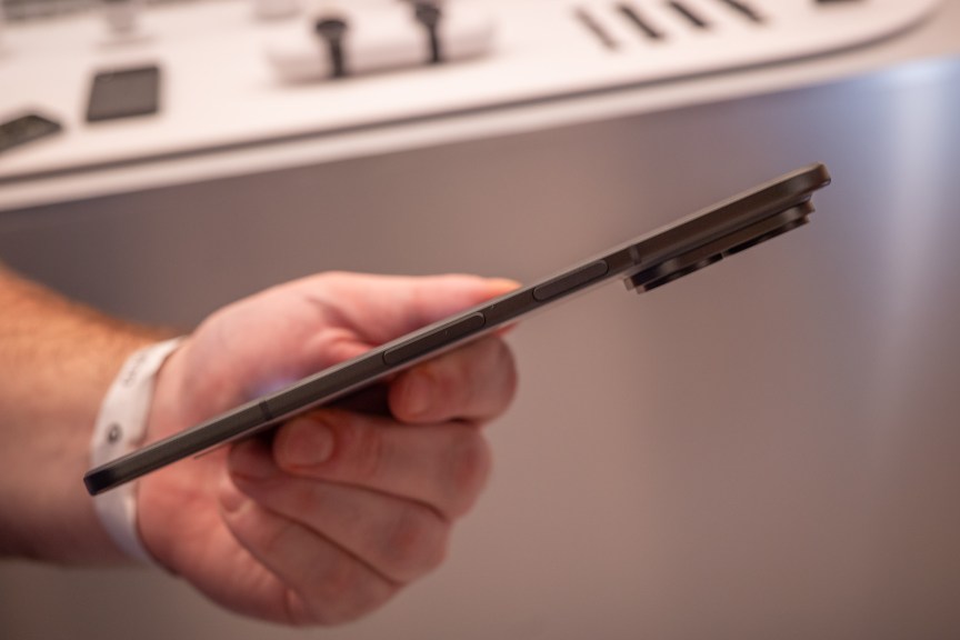 Side view of the Pixel 11 Pro Fold