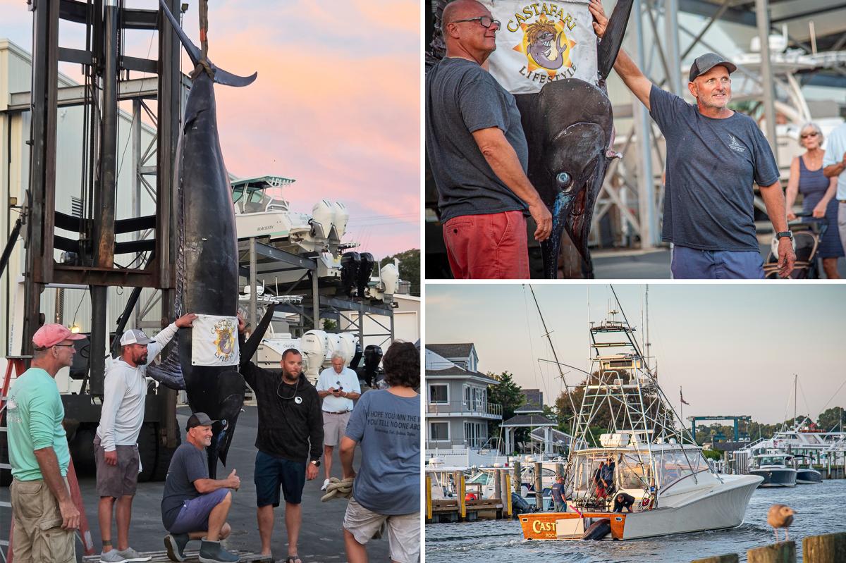 Fishermen stunned when they hooked this massive sea beast — believed to be the biggest of its kind caught on East Coast