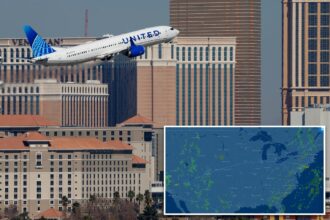 Newark-bound United Airlines flight makes ‘terrifying’ emergency landing in Las Vegas