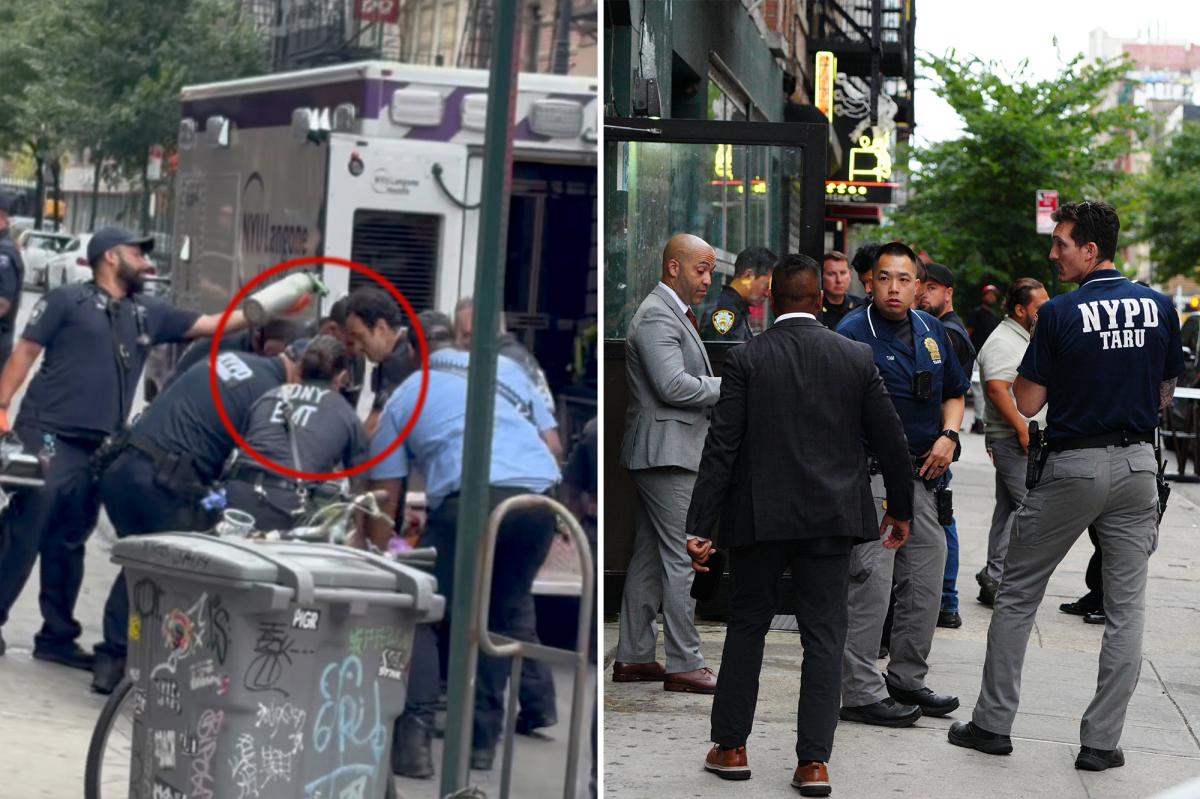 Knife-wielding NYC maniac shot, critically injured after charging at cops