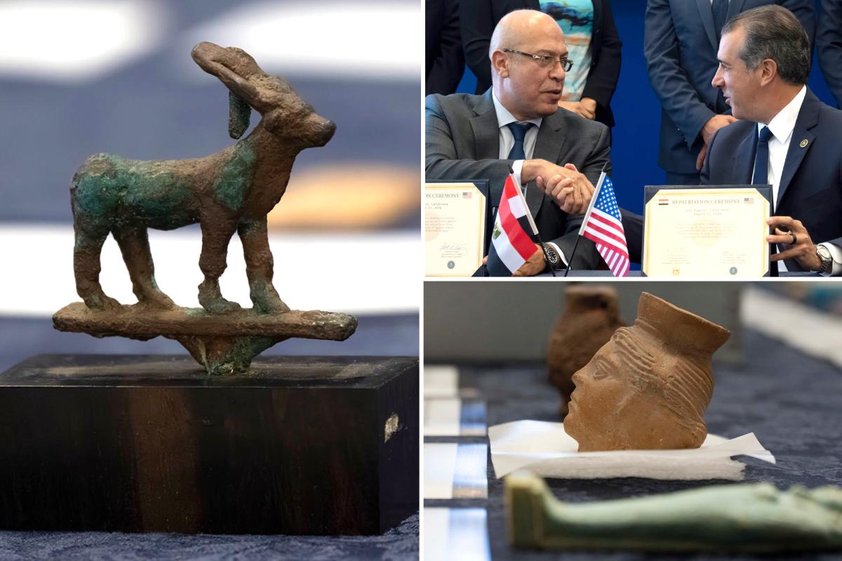 LA’s ancient Egyptian treasure trove returned home after FBI crackdown