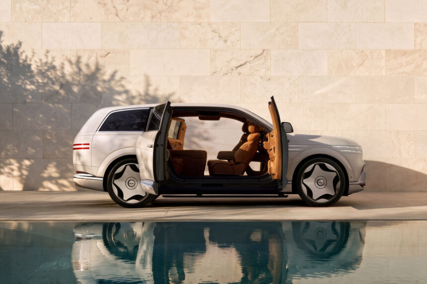Genesis GV90 SUV Debuts With Coach Doors, 310-Mile Range