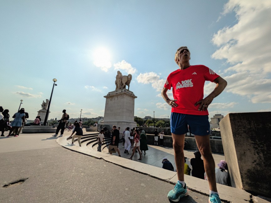 Image of a man in running clothes