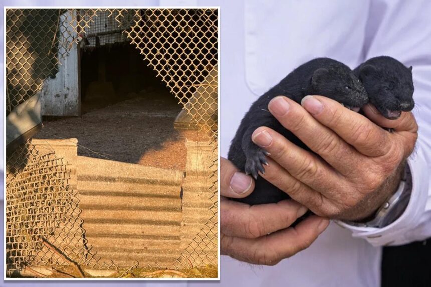 1,500 mink escape from Oregon farm after fence is cut open reportedly by extremist animal rights group