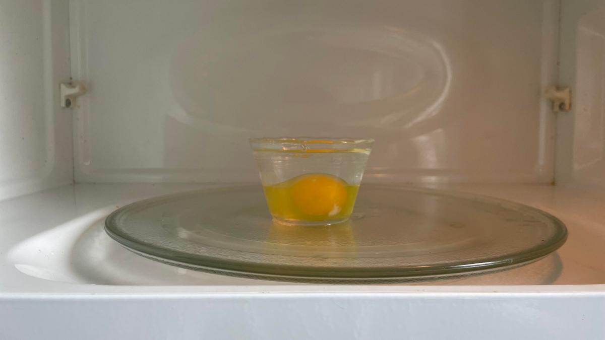 egg in microwave