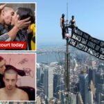 Empire State Building daredevils put on steamy show outside court after possible plea deal revealed