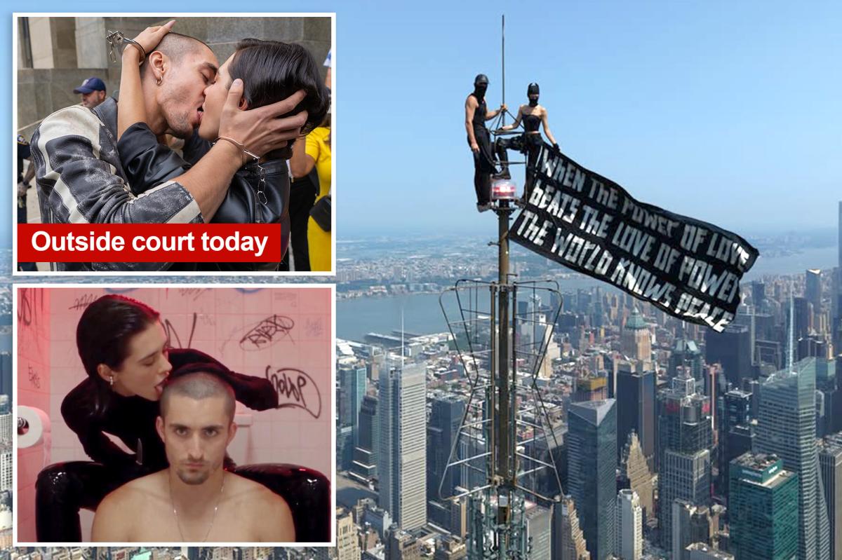 Empire State Building daredevils put on steamy show outside court after possible plea deal revealed