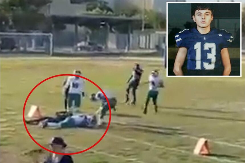 Family sues LAUSD after teen football player dies from ‘textbook’ tackle