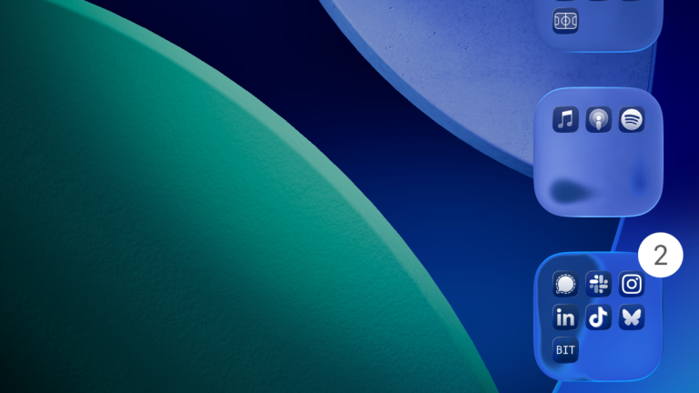 The four different options for coloring your app icons and widgets.