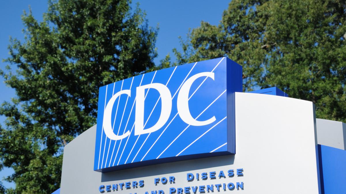 Close up of entrance sign for Centers for Disease Control and Prevention in Atlanta