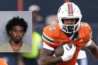 Miami running back Jordan Lyle arrested on felony aggravated fleeing charge in Broward County