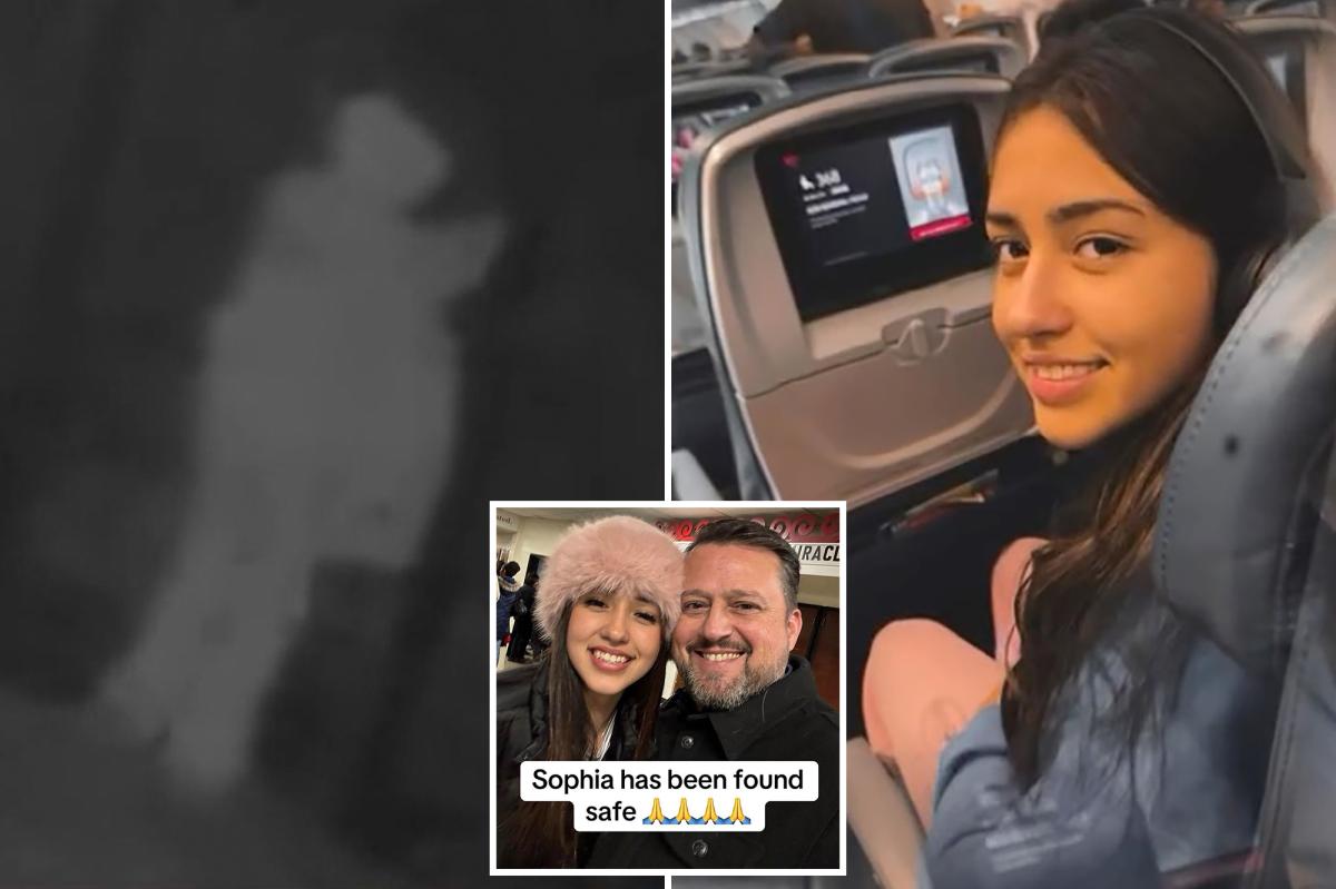 Missing teen Sophia Cover seen flying home to Florida with dad after being found 1,200 miles away in NJ