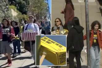 Activists descend on billionaire Chris Larsen’s San Francisco mansion over Flock cameras
