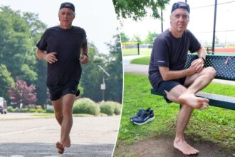 Exclusive | Shoeless Long Island runner has put best foot forward through 6 marathons — shocking everyone from cops to top athletes: ‘Just keep going’