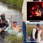 Shaboozey crashes California couple’s wedding with surprise river cameo