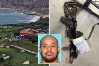 Heavily-armed suspect filmed Trump security at California golf course as modified weapons, mugshot seen for first time