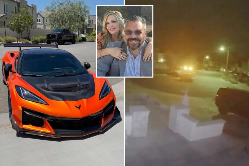 Exclusive | Moment brazen thieves steal 0K Corvette C8 ZR1 straight from California driveway