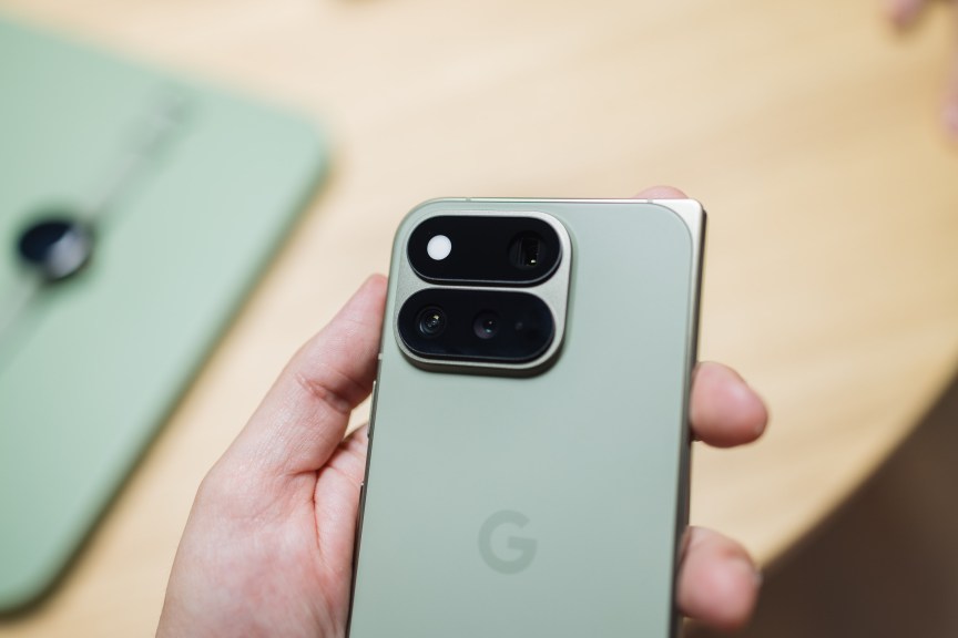 The Pixel 11 Pro Fold in olive