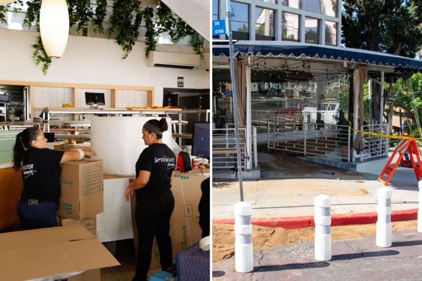 Struggling LA cafe narrowly avoids closure after flood — for now